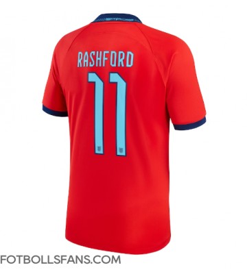 England Marcus Rashford #11 Replika Bortatröja VM 2022 Kortärmad